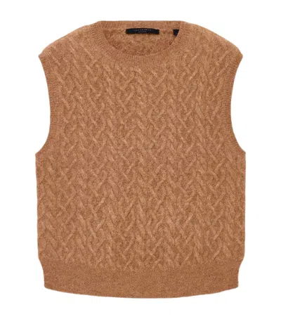 ALLSAINTS ALPACA-BLEND SIRIUS SWEATER VEST