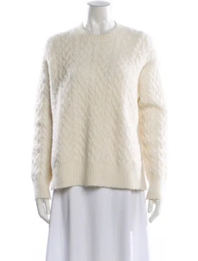 Pre-owned Allsaints Alpaca Crew Neck Sweater In Neutral