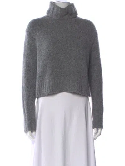 Pre-owned Allsaints Alpaca Turtleneck Sweater In Gray
