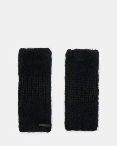 Allsaints Amber Arm Warmers In Black