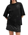 Allsaints Amelie Embroidered Underground T-shirt In Black