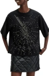 ALLSAINTS ALLSAINTS AMELIE EMBELLISHED SHATTER OVERSIZE COTTON T-SHIRT