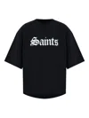 Allsaints Womens Black Amelie Branded-print Cotton-jersey T-shirt In Black