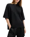Allsaints Amelie Oversized Boxy T-shirt In Black