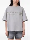 Allsaints Amelie Pearl Oversized T-shirt In Gray