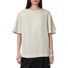 Allsaints Amelie Satin T-shirt In Tofu White