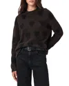 Allsaints Amora Heart-motif Sweater In Black
