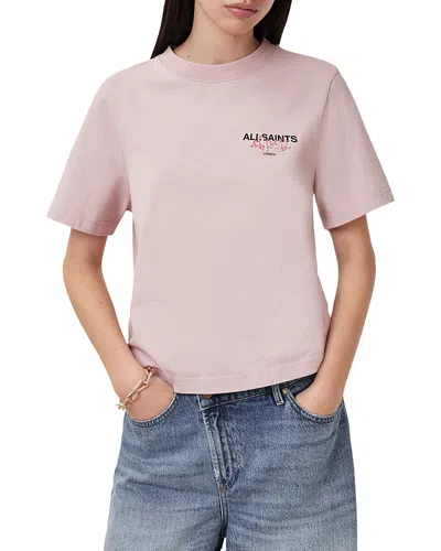 Allsaints Amore Lisa Tee In Floss Pink