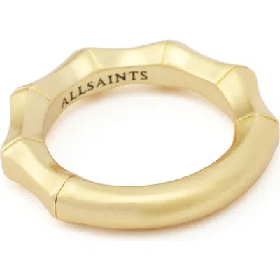 Allsaints Angular Ring In Gold