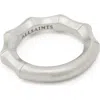 Allsaints Angular Ring In Metallic