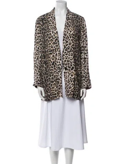 Pre-owned Allsaints Animal Print Coat