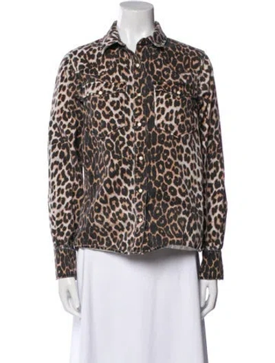 Pre-owned Allsaints Animal Print Evening Jacket