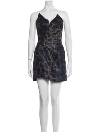 Pre-owned Allsaints Animal Print Mini Dress
