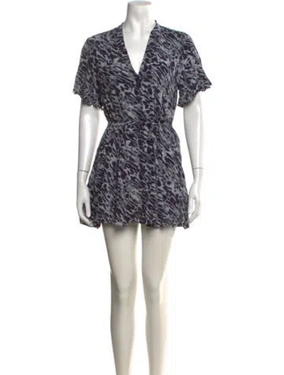 Pre-owned Allsaints Animal Print Mini Dress In Multicolor