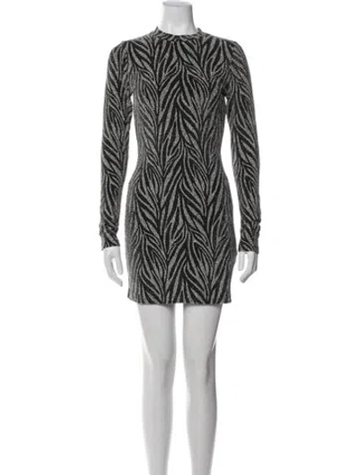 Pre-owned Allsaints Animal Print Mini Dress W/ Tags In White
