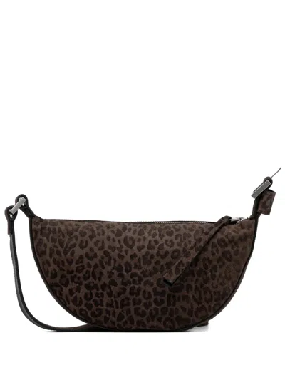 Allsaints Animal-print Satchel In Brown