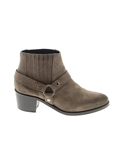 Pre-owned Allsaints Ankle Boots In Gray