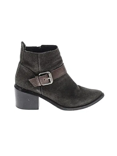 Pre-owned Allsaints Ankle Boots In Gray