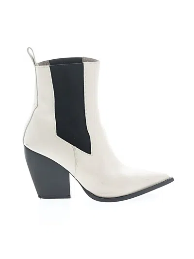 Pre-owned Allsaints Ankle Boots In Ivory