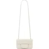 Allsaints Ann Leather Crossbody Bag In Birch White