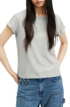 Allsaints Anna Cotton T-shirt In Grey Marl