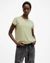 Allsaints Anna Crew Neck Short Sleeve T-shirt In Earth Green