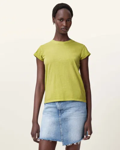 Allsaints Anna Crew Neck Short Sleeve T-shirt In Unity Green