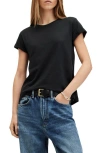 Allsaints Anna Crewneck Cotton T-shirt In Black
