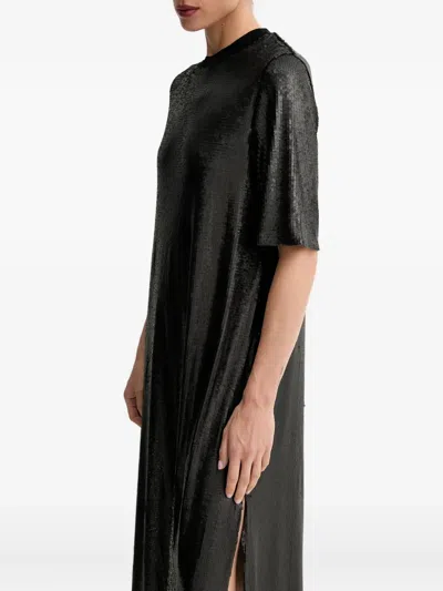 Allsaints Anna Sequin-embellishment Midi Dress In Black