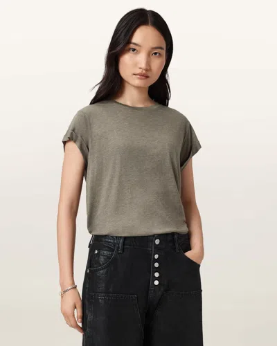 ALLSAINTS ALLSAINTS ANNA SHORT SLEEVE SHIMMER T-SHIRT
