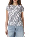 Allsaints Anna Cotton T-shirt In Lita Soft Blue