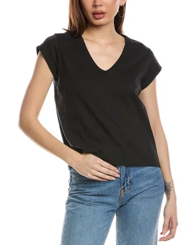 Allsaints Anna V-neck T-shirt In Black
