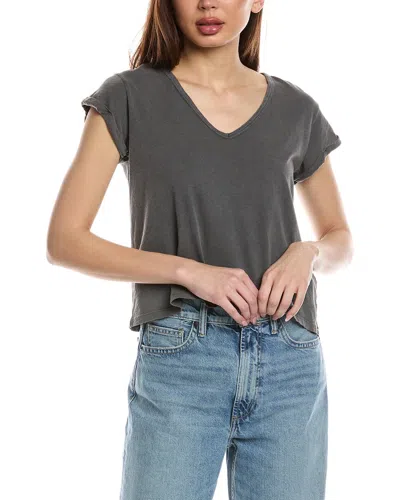 Allsaints Anna V-neck T-shirt In Black