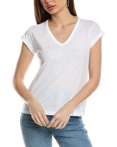 Allsaints Anna V-neck T-shirt In White