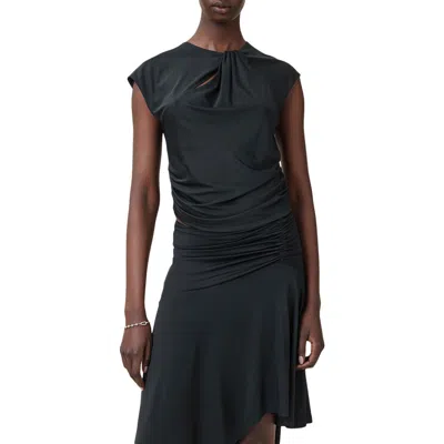 ALLSAINTS ALLSAINTS ANNALIE TWIST NECK CUTOUT TOP