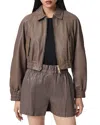 Allsaints Anouk Bomber Jacket In Brown