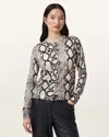 Allsaints Anouk Slim Fit Merino Wool Cardigan In Flow Ecru White