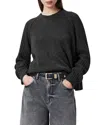 Allsaints Anthe Wool Sweater In Charcoal Grey