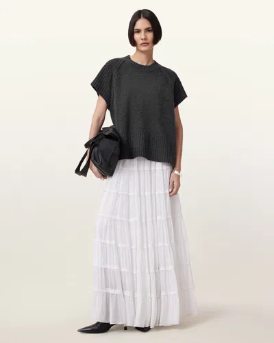 Allsaints Anthe Wool Tank Top In Charcoal Grey