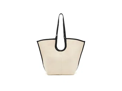 Allsaints Ara East/west Canvas Tote Handbags Unbleached White: One Size