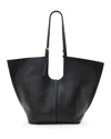 Allsaints Ara Open-top Tote Bag In Black