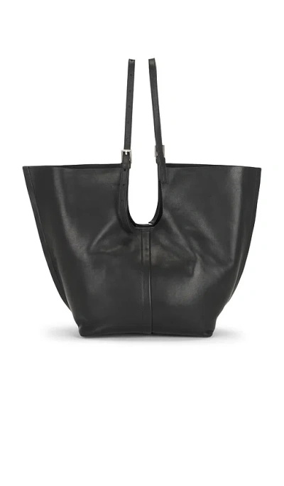 Allsaints Ara E/w Tote Bag In Black