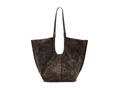 Allsaints Ara Leppo East/west Tote Handbags Leopard Brown: One Size
