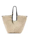 Allsaints Ara Genuine Shearling Tote In Multi