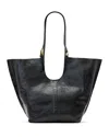 Allsaints Ara Shine Tote Bag In Black