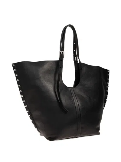 Allsaints Ara Studded Tote Bag In Black