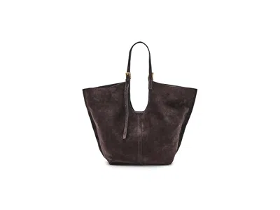 Allsaints Ara Suede East/west Tote Tote Handbags Bitter Brown: One Size