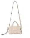 Allsaints Ares Compact Grain Leather Crossbody In White