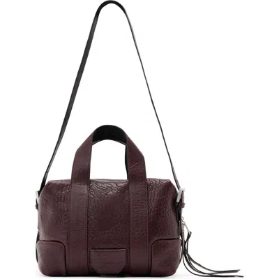 Allsaints Ares Leather Satchel In Brown