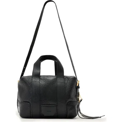 Allsaints Ares Grain Compact Crossbody Bag In Brown